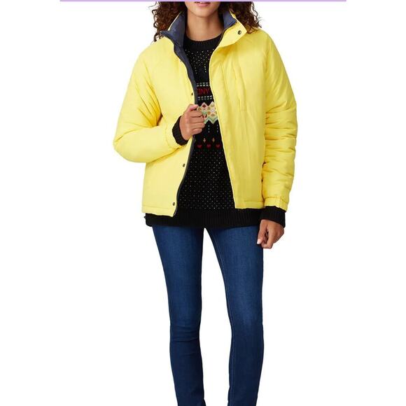 Opening Ceremony Heart Quilted Puffer Coat SZ L